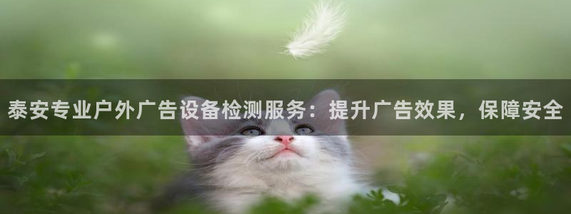 杏宇平台登录方法：泰安专业户外广告设备检