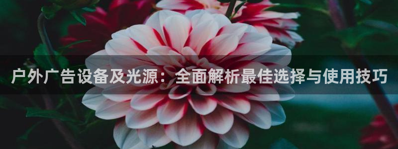 杏宇平台总代理是谁：户外广告设备及光源：