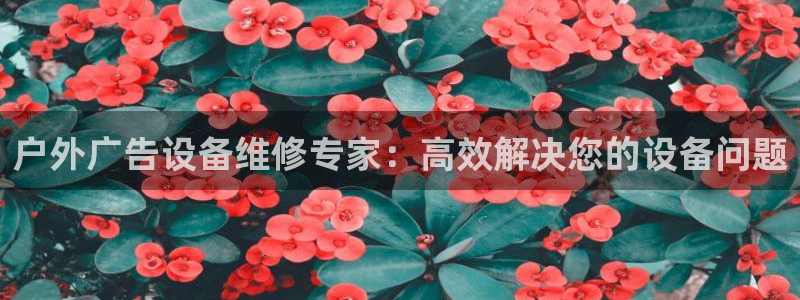 杏宇平台总代理：户外广告设备维修专家：高